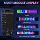 Scrolling Bright Advertising LED Signs, Flexible USB 5V LED Sign, App Control Custom Text Pattern Animation Programmable LED Display For Store, Hotel, Party - shift - knoobs
