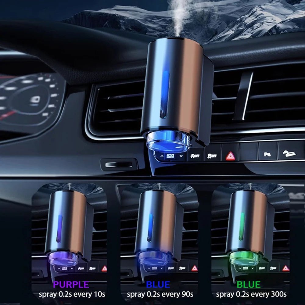 Smart Car Air Aromatherapy Diffuser Fragrance Car Air Fresheners With Three Adjustable Humidifier Essential Oil Diffuser - shift - knoobs