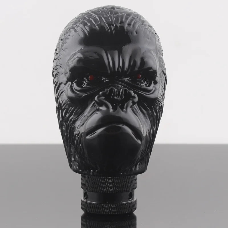 Universal Car Manual Black Ape Head Crack Style Stick Gear Shift Knob For Sedan Coupe Crossover Wagon Hatchback Truck SUV - shift - knoobs