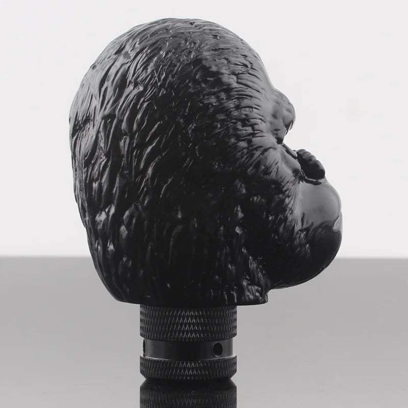 Universal Car Manual Black Ape Head Crack Style Stick Gear Shift Knob For Sedan Coupe Crossover Wagon Hatchback Truck SUV - shift - knoobs