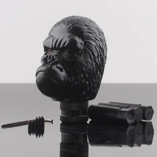 Universal Car Manual Black Ape Head Crack Style Stick Gear Shift Knob For Sedan Coupe Crossover Wagon Hatchback Truck SUV - shift - knoobs