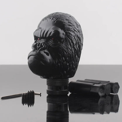 Universal Car Manual Black Ape Head Crack Style Stick Gear Shift Knob For Sedan Coupe Crossover Wagon Hatchback Truck SUV - shift - knoobs