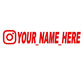 User Name Custom Personalized Instagram Vinyl Decals Motorcycle for Instagram FACEBOOK Customization Needs Remarks Car Sticker - shift - knoobs
