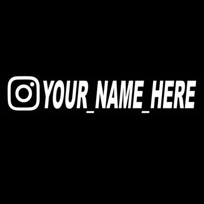 User Name Custom Personalized Instagram Vinyl Decals Motorcycle for Instagram FACEBOOK Customization Needs Remarks Car Sticker - shift - knoobs