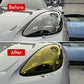 Yellow Auto Car Light Headlight Taillight Tint Vinyl Film Sticker Easy Stick Motorcycle Waterproof Film Diy Whole Car Decoration - shift - knoobs