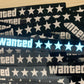 5 Stars Wanted Led Light-Emitting Window Sticker Windshield Sticker Decorative Car Accessories Light Board Without Battery - shift-knoobs