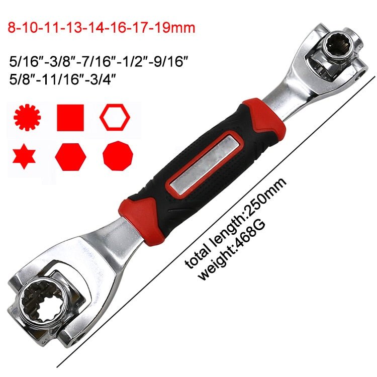 8-In-1 Socket Wrench The "DOG BONE" - shift-knoobs