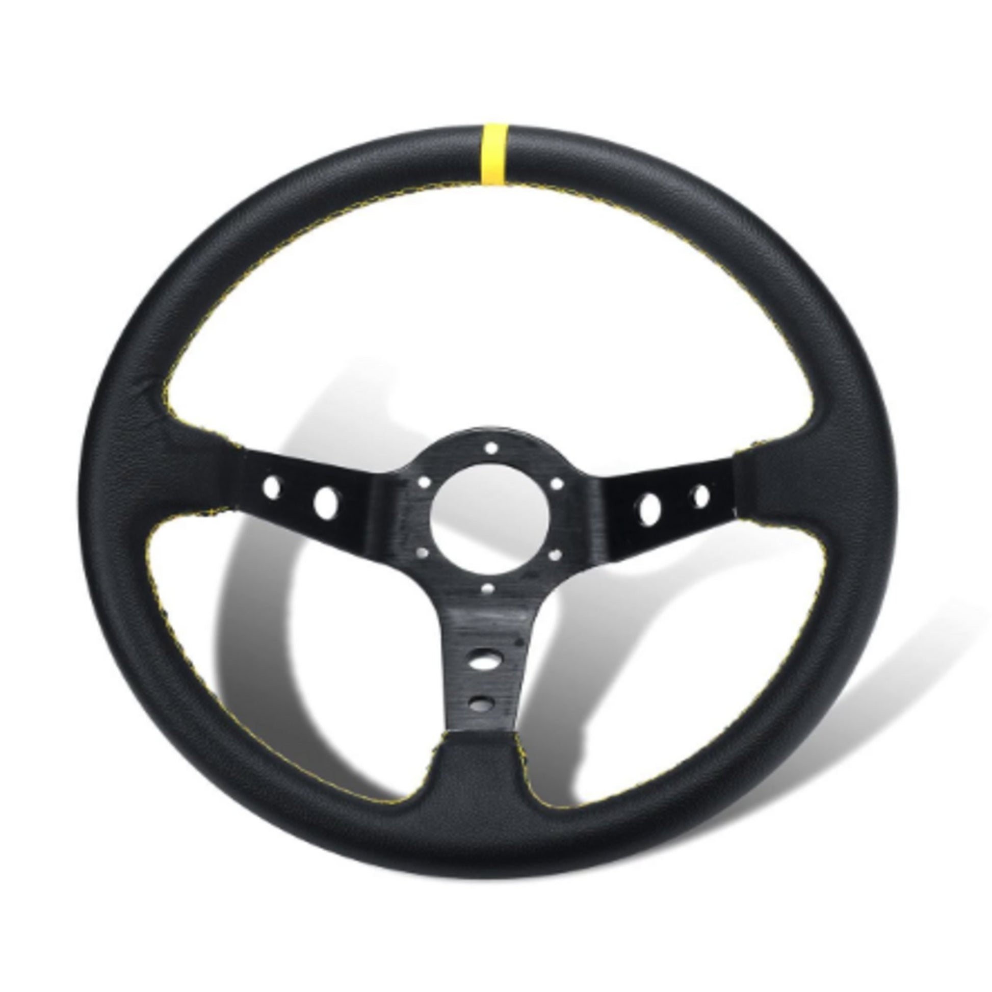 Leather Steering Wheel (The Fifth Wheel) - shift-knoobs