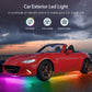 Niscarada RGB Multicolor Flexible Flowing Car LED Light Underglow Underbody Waterproof Automobile Chassi Neon Atmosphere Light - shift-knoobs