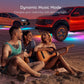 Niscarada RGB Multicolor Flexible Flowing Car LED Light Underglow Underbody Waterproof Automobile Chassi Neon Atmosphere Light - shift-knoobs