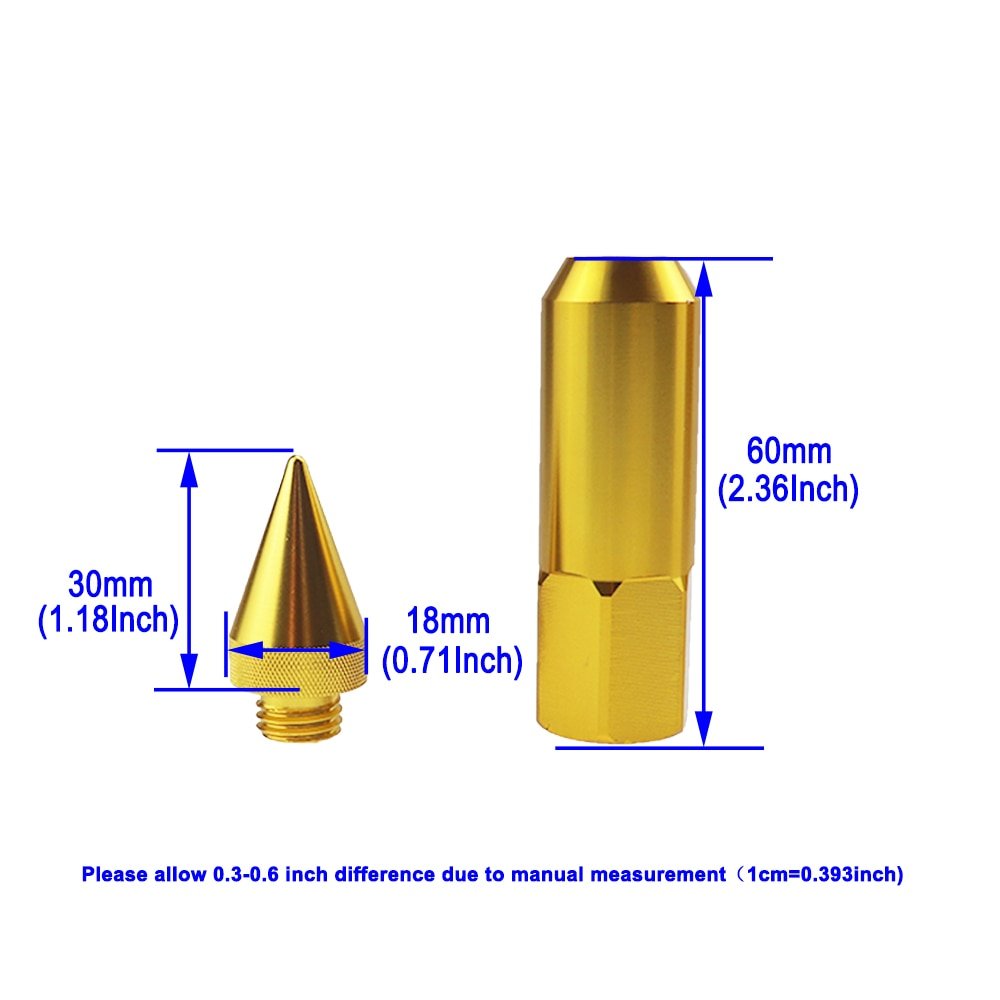 Show Car Wheel Nuts Pointy - shift-knoobs